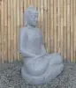  Product image 3 of the product “Seated Buddha made of Riverstone in Dhyana position - gesture of meditation, H. 81cm. ”
